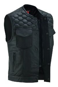 DS198 Blackhorse Men's Leather Vest