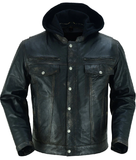 DS782 Lightweight Drum Dyed Distressed Naked Lambskin Jacket