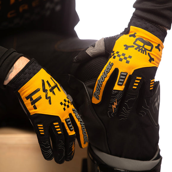 Fasthouse Off-Road Glove, Amber/Black
