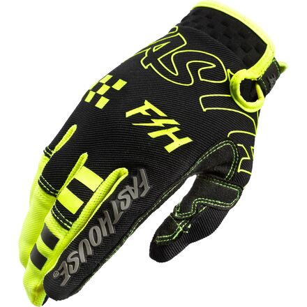 Fasthouse Speed Style Riot Glove, Black/Hi Viz