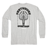 Fasthouse "IRON STEED" Long Sleeve T-Shirt - Light Gray