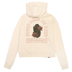 Fasthouse "DESERT STARS"Women's  Zip-up Hoodie - Chalk