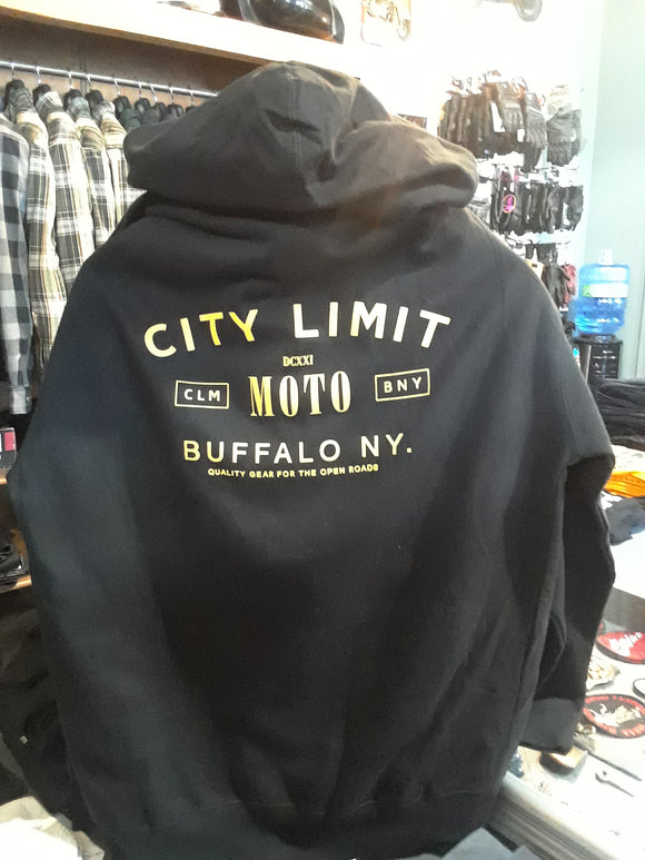 City Limit Moto- Men's Zip Up Hoodie