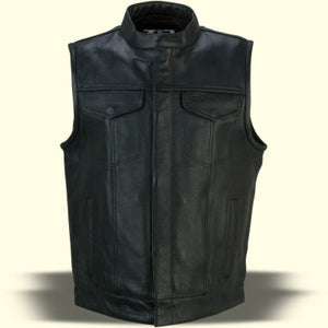 Z1R Vindicator Men's Leather Vest