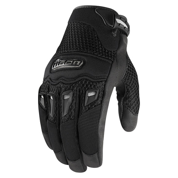 Gants Moto Interstate - Cuir Vachette Noir Unisexe - Watson Gloves Taille S  Couleur Noir