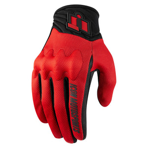 Icon "Anthem 2 CE" Gloves- Red