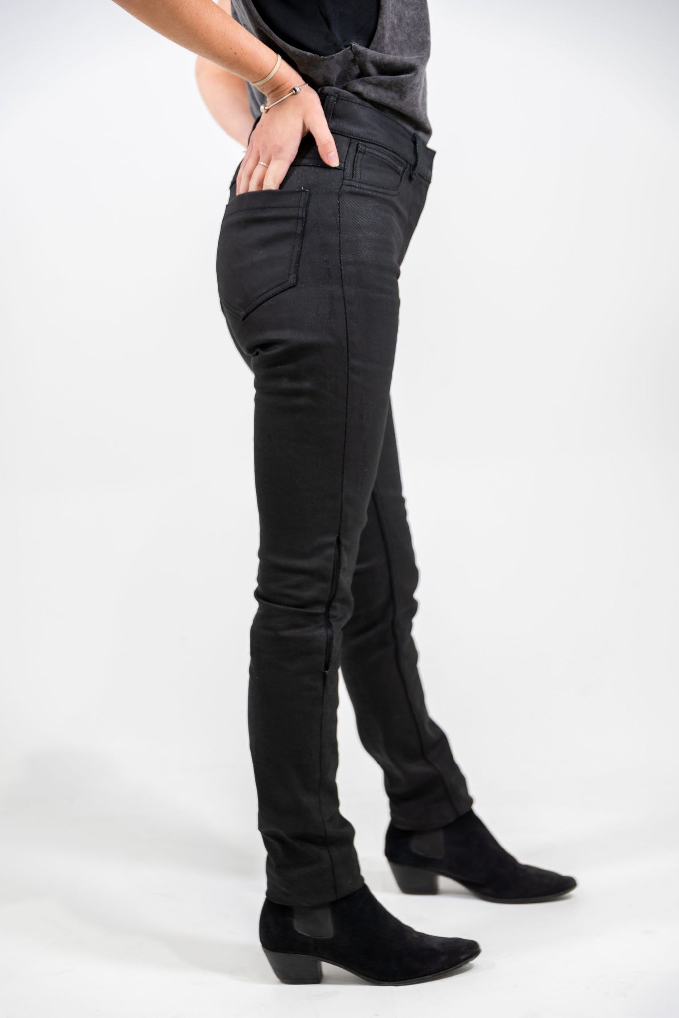 Women Motorbike Jeans Denim