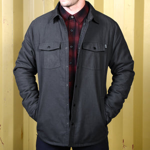 Fasthouse "Elysian" Quilted Flannel - Charcoal