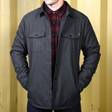 Fasthouse "Elysian" Quilted Flannel - Charcoal