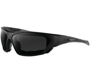 Bobster "Crossover" Sunglasses - Matte Black Sunglass/ oggle W/ Anti-Fog Smoked Lenses - City Limit Moto