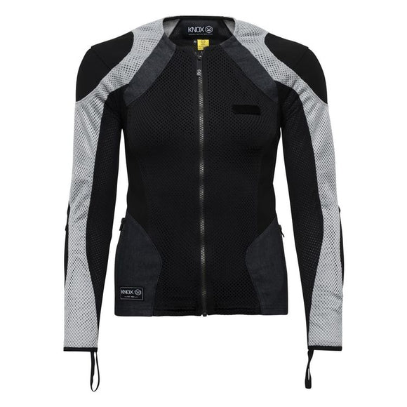 Knox Urbane Pro Women's Armored Shirt Black/Gray/Denim - City Limit Moto