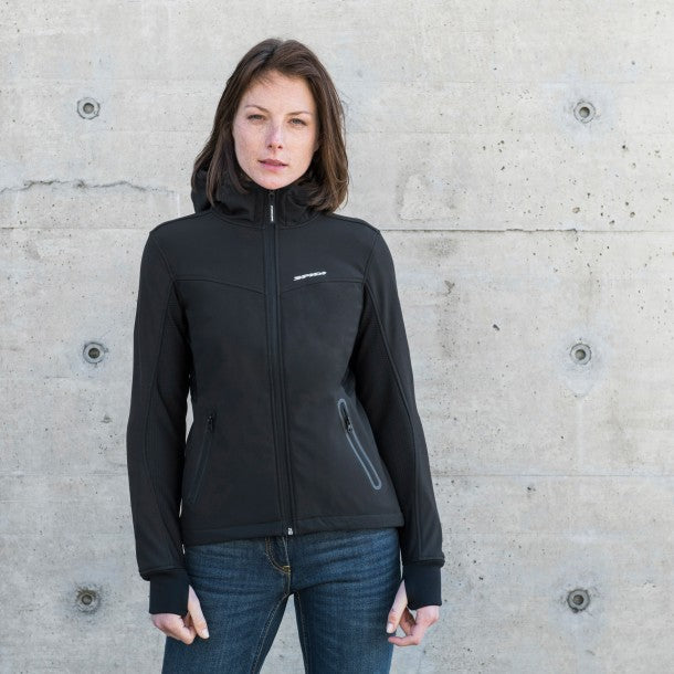 フーディ スピーディ ロゴ 2 フーディ レディ バイク ウェア トップス SPIDI SPIDI LOGO 2 HOODIE LADY SPIDI HOODIE H2OUT II LADY（防水・オールシーズン