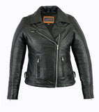 Daniel Smart "DS835" Women's Classic Lightweight Motorcycle Jacket